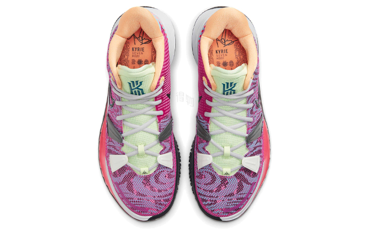 Кроссовки Nike Kyrie 7 Creator (фиолетово-красные) — Фиолетовый / красный — фото 4