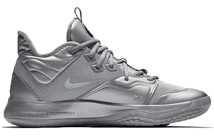 Мужские кроссовки Nike PG 3 NASA 50th Anniversary 50 (серебристые) — Серебристый — фото 2