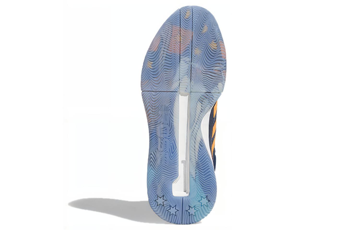 Мужские кроссовки adidas D rose 11 (синие) — 藏青蓝/遗迹蓝/信号橙 — фото 6