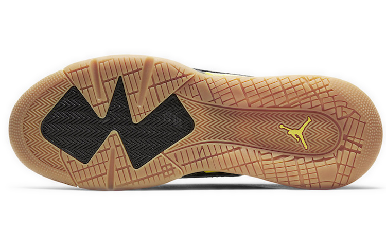 Мужские кроссовки Jordan Mars 270 Low "Thunder" (черно-желтые) — Чёрныйжёлтый — фото 6