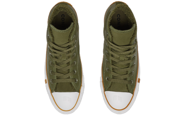 Кеды Converse Chuck Taylor All Star (зелено-белые) — Зелёный / белый — фото 4