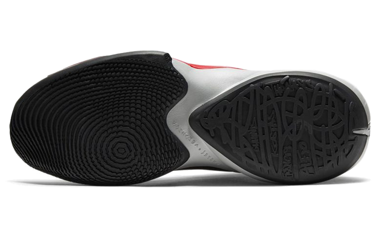 Мужские кроссовки Nike Freak 2 (черный / красный / белый) — Чёрный / красный / белый — фото 6