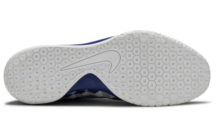 Мужские кроссовки Nike Hyperchase Fragment Geometric (серо-синие) — 狼灰/皇家蓝色/白 — фото 5