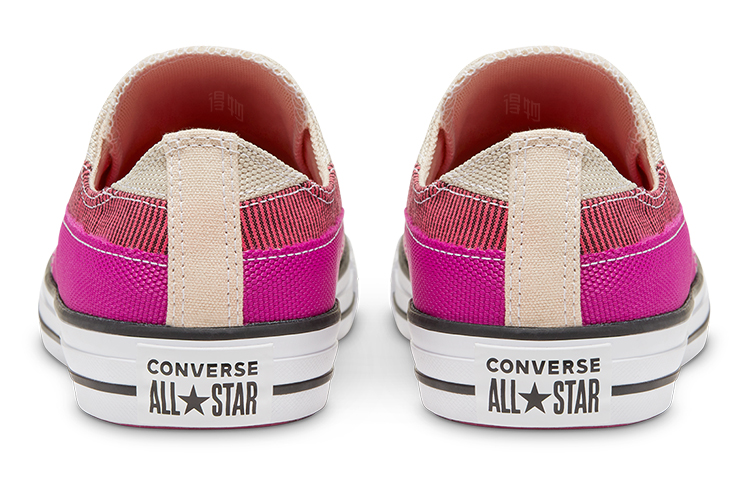 Кеды Converse Chuck Taylor All Star (белые с фиолетовым и красным) — Белый / фиолетовый / красный — фото 5