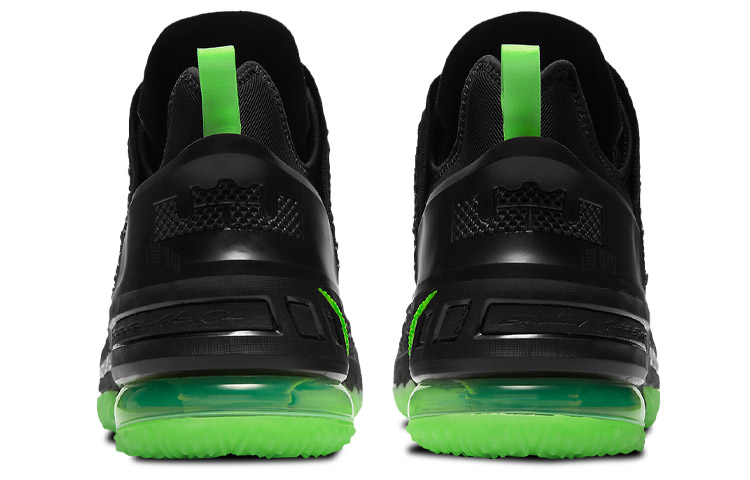 Кроссовки Nike Lebron 18 Dunkman (черно-зеленые) — фото 5