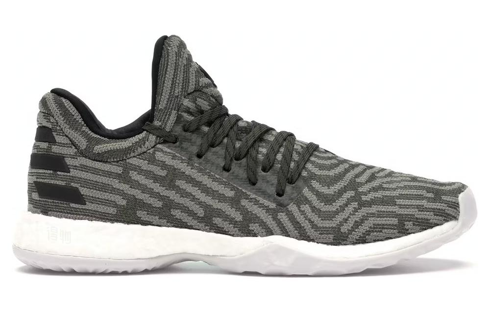 Мужские кроссовки adidas Harden LS Olive (серые) — фото 2