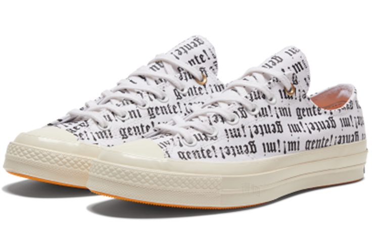 Кеды Converse Chuck Taylor All Star 1970s (белый с черным и оранжевым) — Белый / чёрный / оранжевый — фото 3