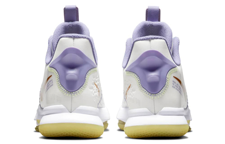 Мужские кроссовки Nike Witness 5 (бело-желто-фиолетовые) — Белый / жёлтый / фиолетовый — фото 5