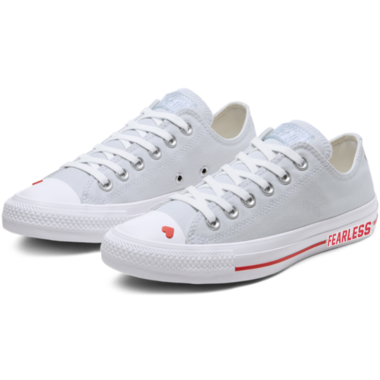 Женские кеды Converse Love Fearlessly Chuck Taylor All Star (серые) — фото 3