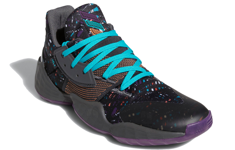 Мужские кроссовки adidas Harden Vol. 4 (черно-серый) — Чёрный / серый — фото 3