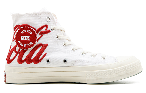 Кеды Converse Chuck Taylor All Star 70s Hi Kith Coca-Cola (бело-красные) — фото 2