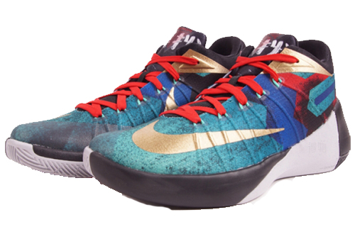 Мужские кроссовки Nike Hyperdunk 2015 Low (синие) — Синий — фото 3