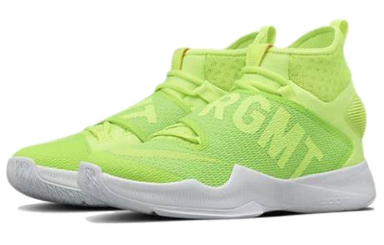 Баскетбольные кроссовки Nike HyperRev 2016 Fragment Volt (салатовые) — 伏特/白 — фото 3