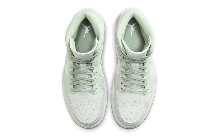Женские кроссовки Jordan Air Jordan 1 Mid (мятный) — фото 4