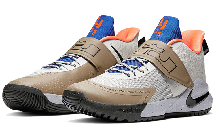 Мужские кроссовки Nike Ambassador 12 LeBron "Mowabb" (оливковые) — фото 3