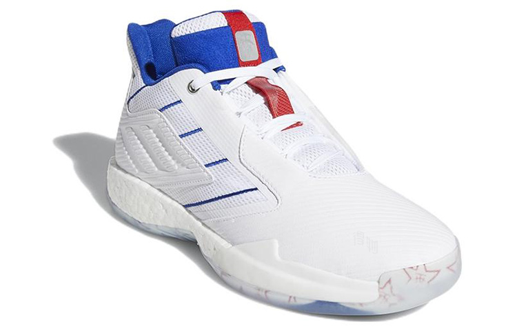 Мужские кроссовки adidas T mac Millennium 2 (бело-синий) — фото 2