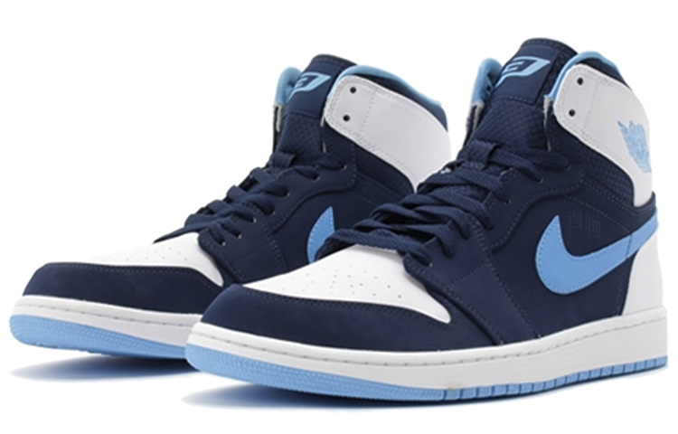 Мужские кроссовки Jordan Air Jordan 1 Retro Chris Paul (сине-белые) — фото 2