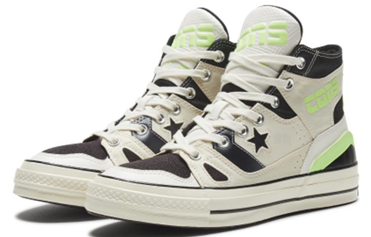 Высокие кеды Converse 1970s Chuck 70 E260 (бежевый / черный) — Бежевый / чёрный — фото 3