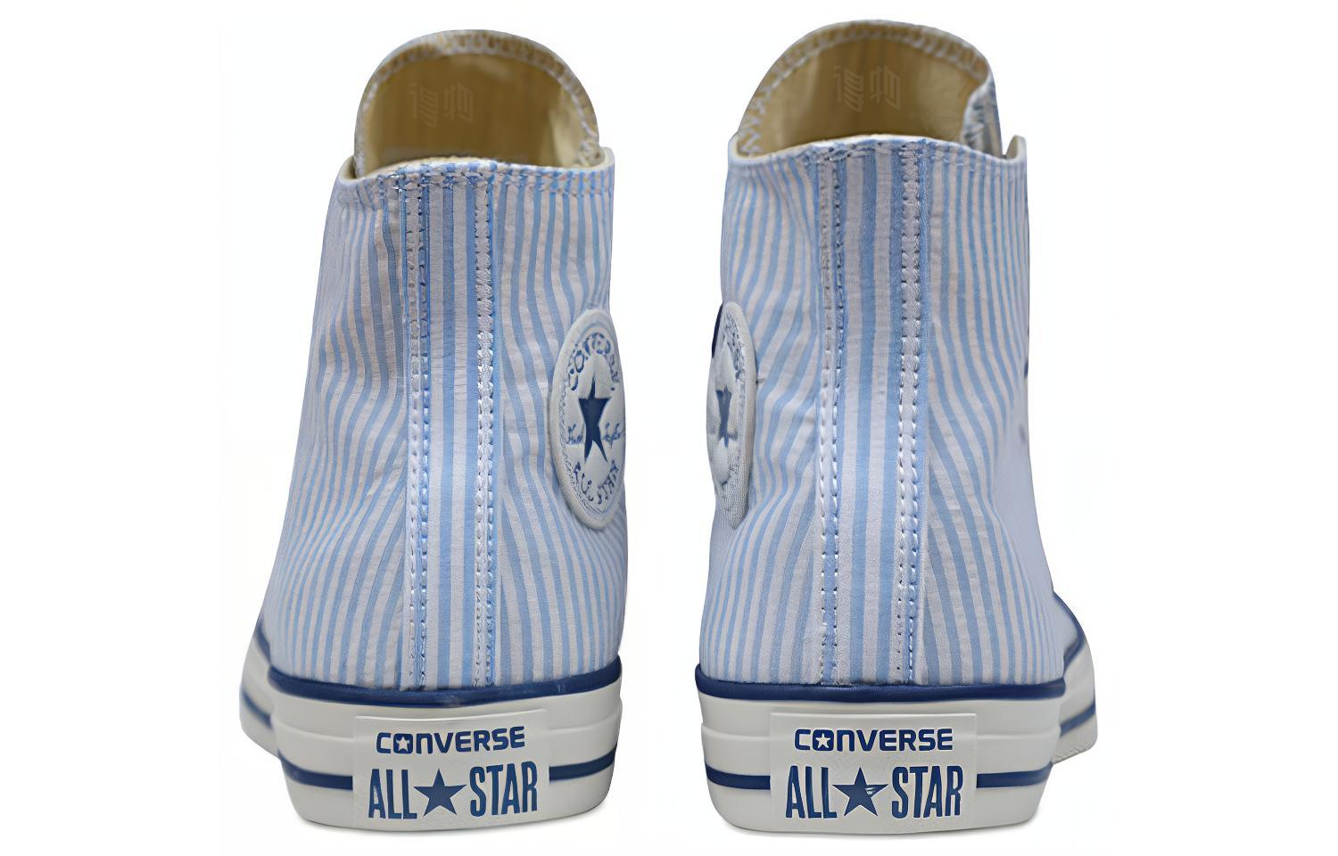 Женские кеды Converse Chuck Taylor All Star Big Eyelet Seersucher (синий) — фото 3