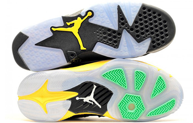 Мужские кроссовки Jordan Air Jordan 6 Brazil World Cup Pack (черно-желто-зеленые) — фото 6