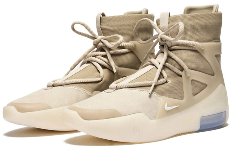 Кроссовки Nike × Fear of God Air Fear of God 1 oatmeal fog Air (хаки) — фото 3