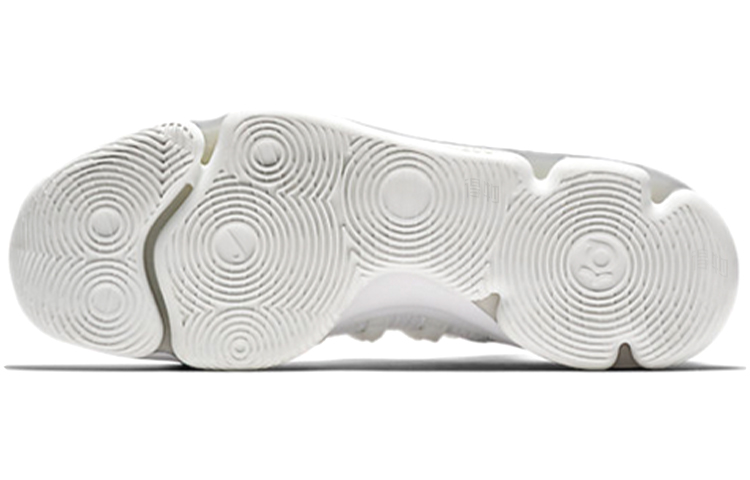 Мужские кроссовки Nike KD 10 (белый) — 白色/白金色/铬黄 — фото 6