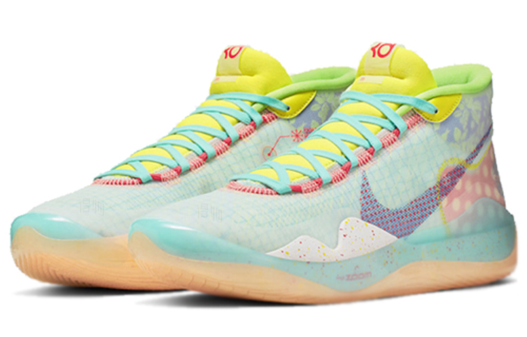 Баскетбольные кроссовки Nike KD 12 (разноцветные) — фото 3