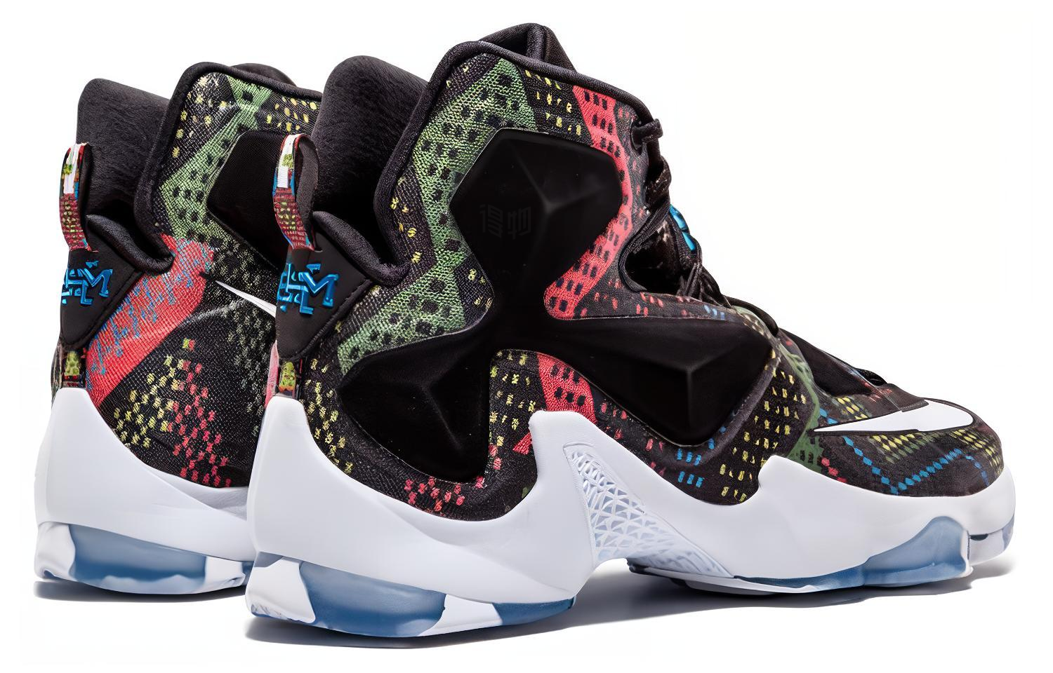 Мужские кроссовки Nike Lebron 13 2016 (черный) — 多/彩色/黑/白 — фото 4