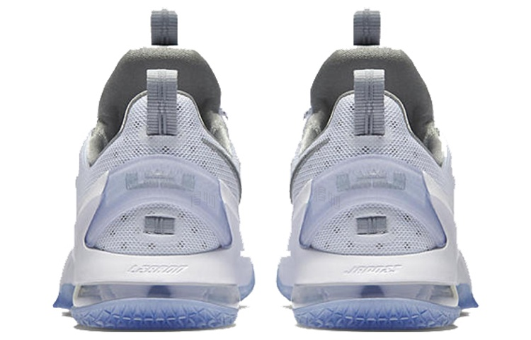 Мужские кроссовки Nike Lebron 13 Low Metallic Silver (бело-серебристые) — 白/金属银 — фото 5