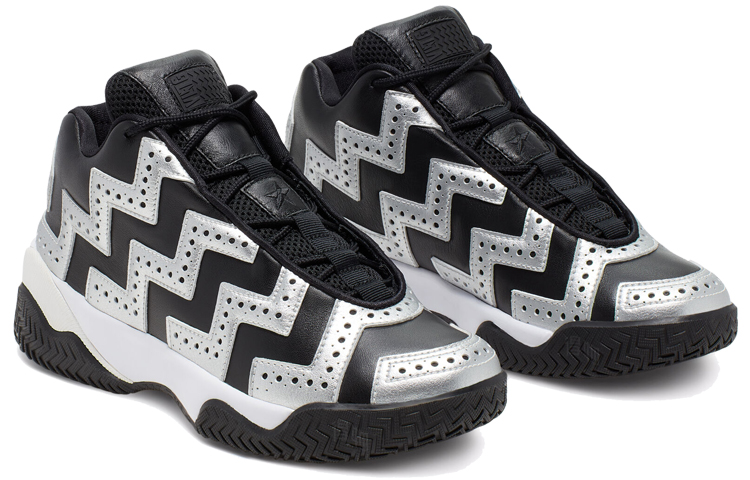 Женские кроссовки Converse VLTG Space Cowgirl Mid (черно-серебристые) — Чёрный / серебристый — фото 3