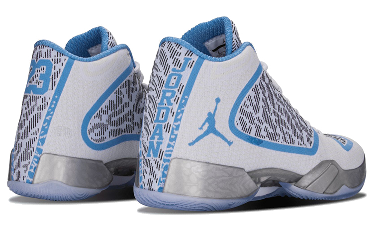 Мужские кроссовки Jordan Ultimate Flight OG (бело-синие) — фото 7