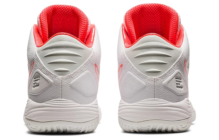 Мужские кроссовки ASICS Gel-Hoop V13 (бело-красный) — фото 4