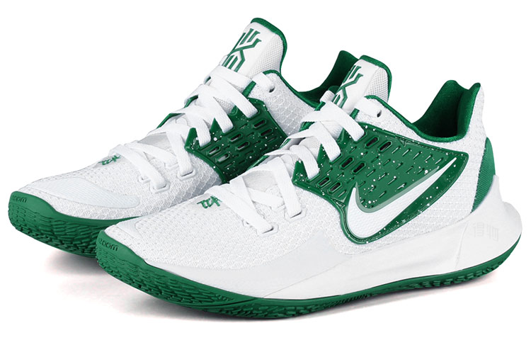 Кроссовки Nike Kyrie Low 2 TB (бело-зеленые) — фото 3