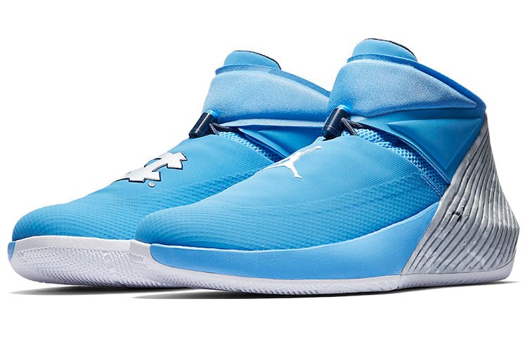 Мужские кроссовки Jordan Why Not Zer0.1 UNC OG (голубой) — 北卡蓝/白 — фото 3
