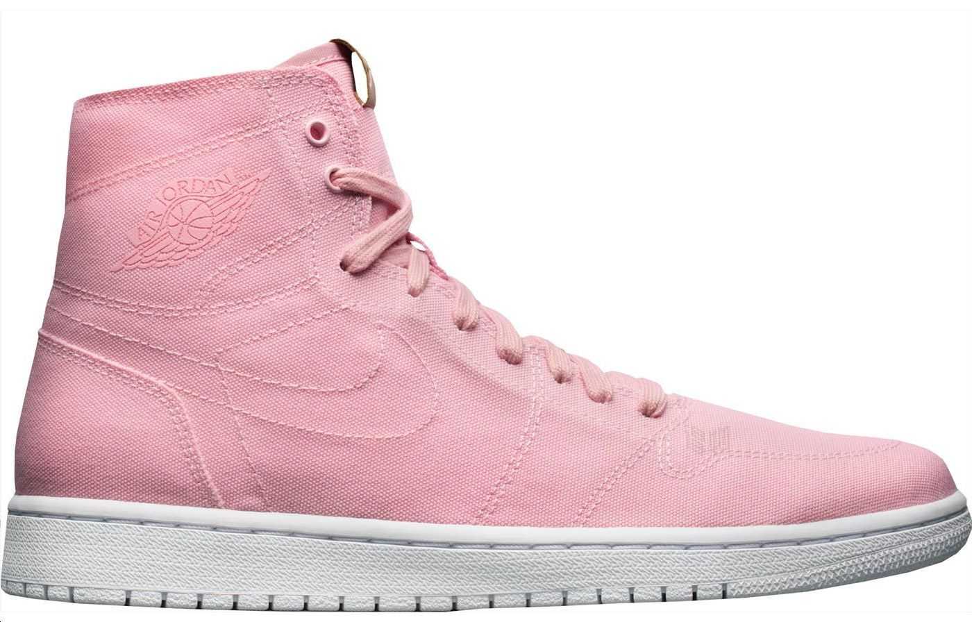Мужские кроссовки Jordan Air Jordan 1 Retro High Decon Sheen (розовые) — фото 2