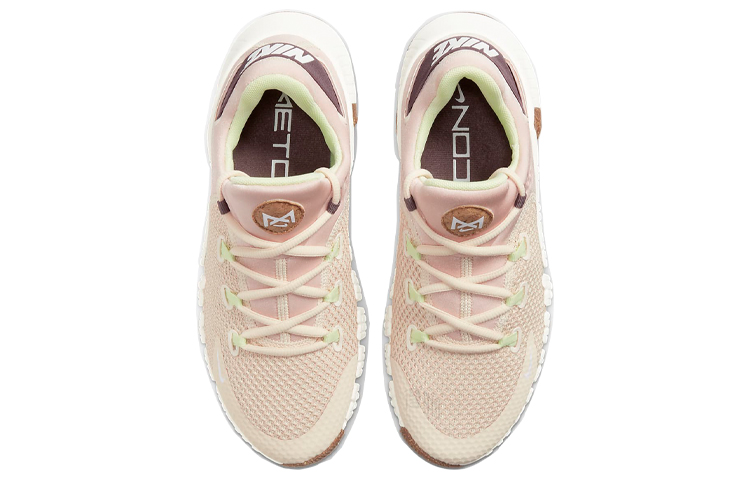Женские кроссовки Nike Metcon 4 (светло-розовые) — 牛津粉色/白色 — фото 3