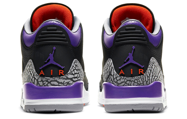 Кроссовки Jordan Air Jordan 3 retro "court purple" (черно-фиолетовый) — фото 5