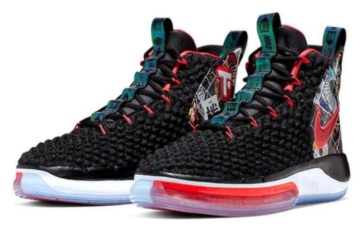 Мужские кроссовки Nike AlphaDunk "China Hoop Dreams" (черно-красный) — Чёрныйкрасный — фото 3
