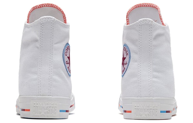 Женские кеды Converse Chuck Taylor All Star (бело-оранжевые) — Белый / оранжевый — фото 4