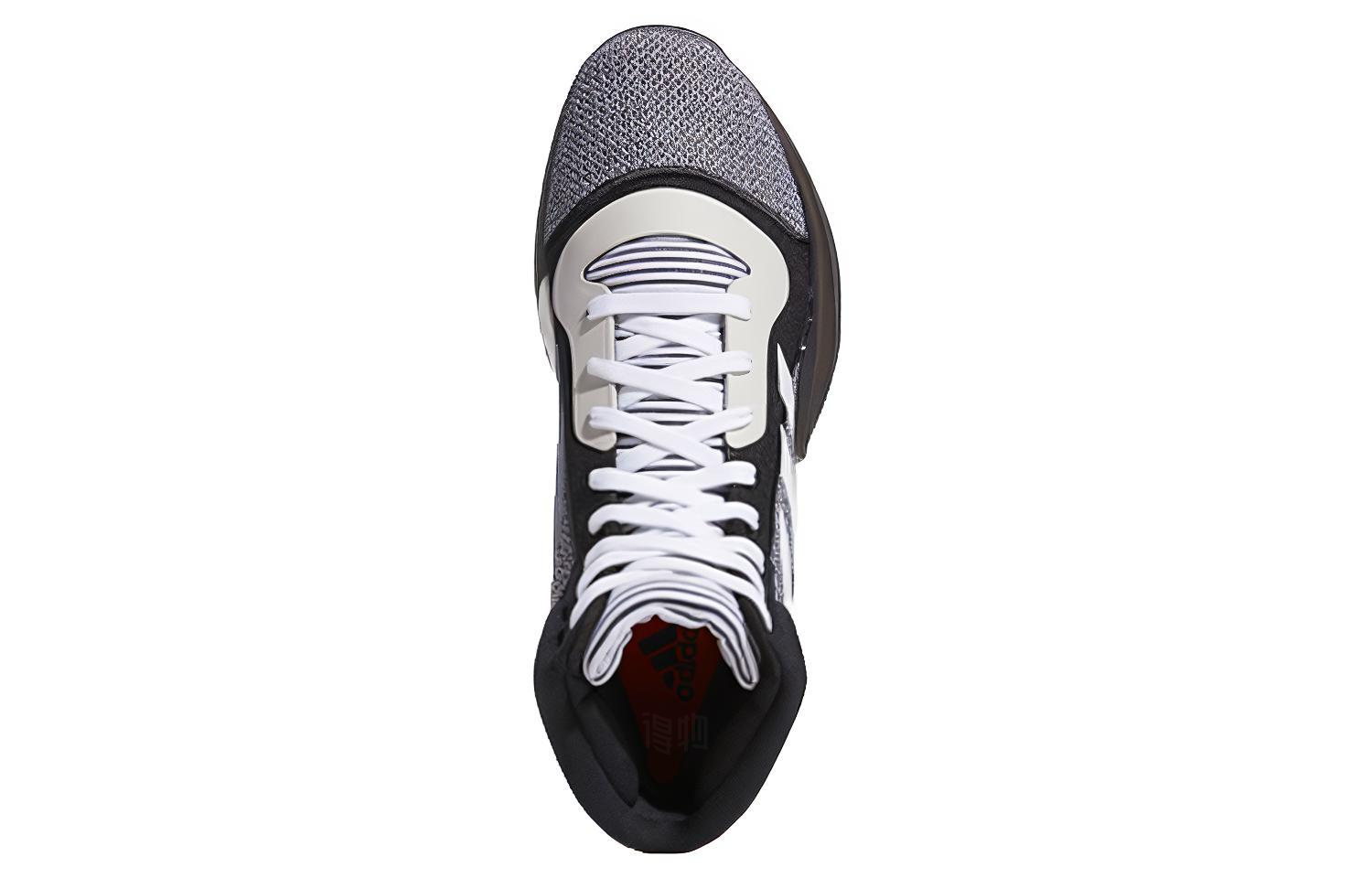 Мужские кроссовки adidas Marquee Boost Mid (черно-белые) — фото 4