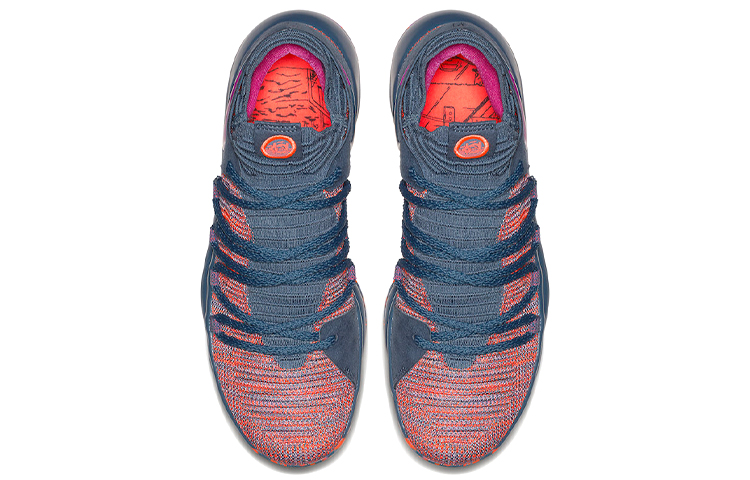 Мужские кроссовки Nike KD 10 All-Star OG 2018 (серый / розовый) — фото 4