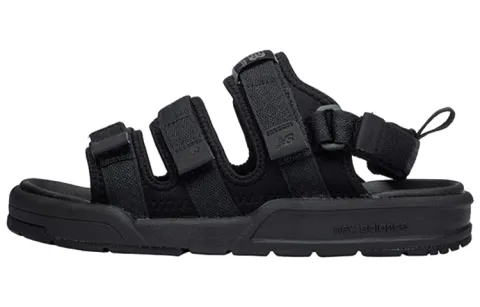 New Balance Velcro Unisex Black Sandals