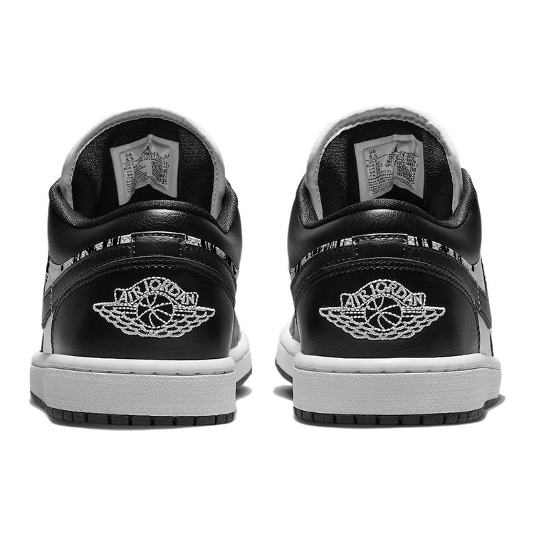 Jordan Air Jordan 1 Vintage Basketball Shoes Women’s Low Top Black/Gray