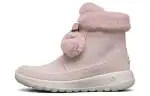 Skechers Abrasion Resistant Cushioning Ankle Length Snow Boots Women's Pink