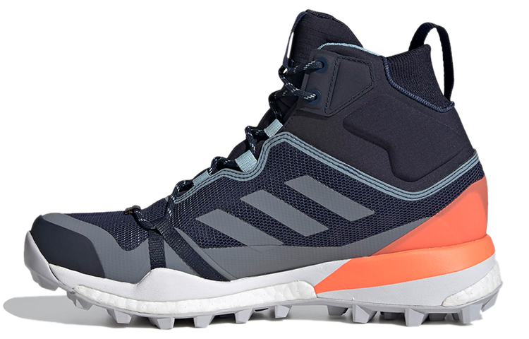 Adidas Terrex Skychaser Mountaineering & Hiking Shoes Women's Mid Top Blue/Orange/White