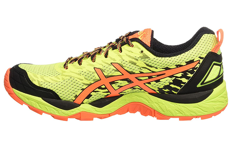 ASICS GEL FujiTrabuco 7 Trail Running Shoes Men's Yellow Black Orange