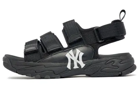 MLB Sandal Triple New York Yankees New York Yankees Beach Sandals Unisex Black