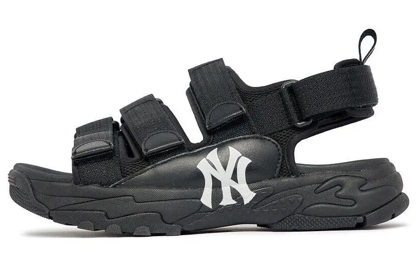 MLB Sandal Triple New York Yankees New York Yankees Beach Sandals Unisex Black
