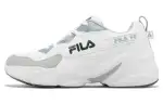 FILA Hidden Tape 6 Abrasion Resistant Breathable Low top Chunky Sneakers Women's White Gray