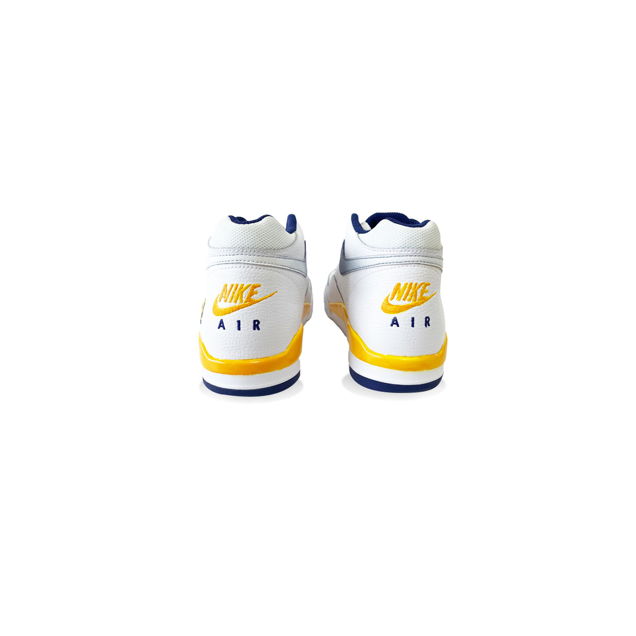 Nike Flight Legacy Cushioning Slip Resistant Mid top Vintage Basketball Shoes Men’s Purple Gold